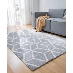 Top Square Tapis Play III - Gris / Crème - 120 x 170 cm -Tapis Soldes Boutique 1000022291 210127 16480700002 DETAILS P000000001000022291