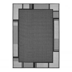 Andiamo Tapis Saint Louis - Anthracite / Argenté - Dimensions: 120 x 170cm