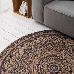 Top Square Jute-tapis Svaneke - Fibres naturelles -brun -Tapis Soldes Boutique 1000110396 201022 15083400002 MOOD DETAILS P000000001000110396 mood