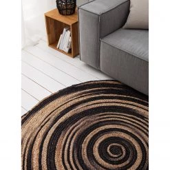 Top Square Tapis en jute Duba - Jute - Beige / Noir -Tapis Soldes Boutique 1000117119 201022 15084100011 MOOD DETAILS P000000001000117119 mood