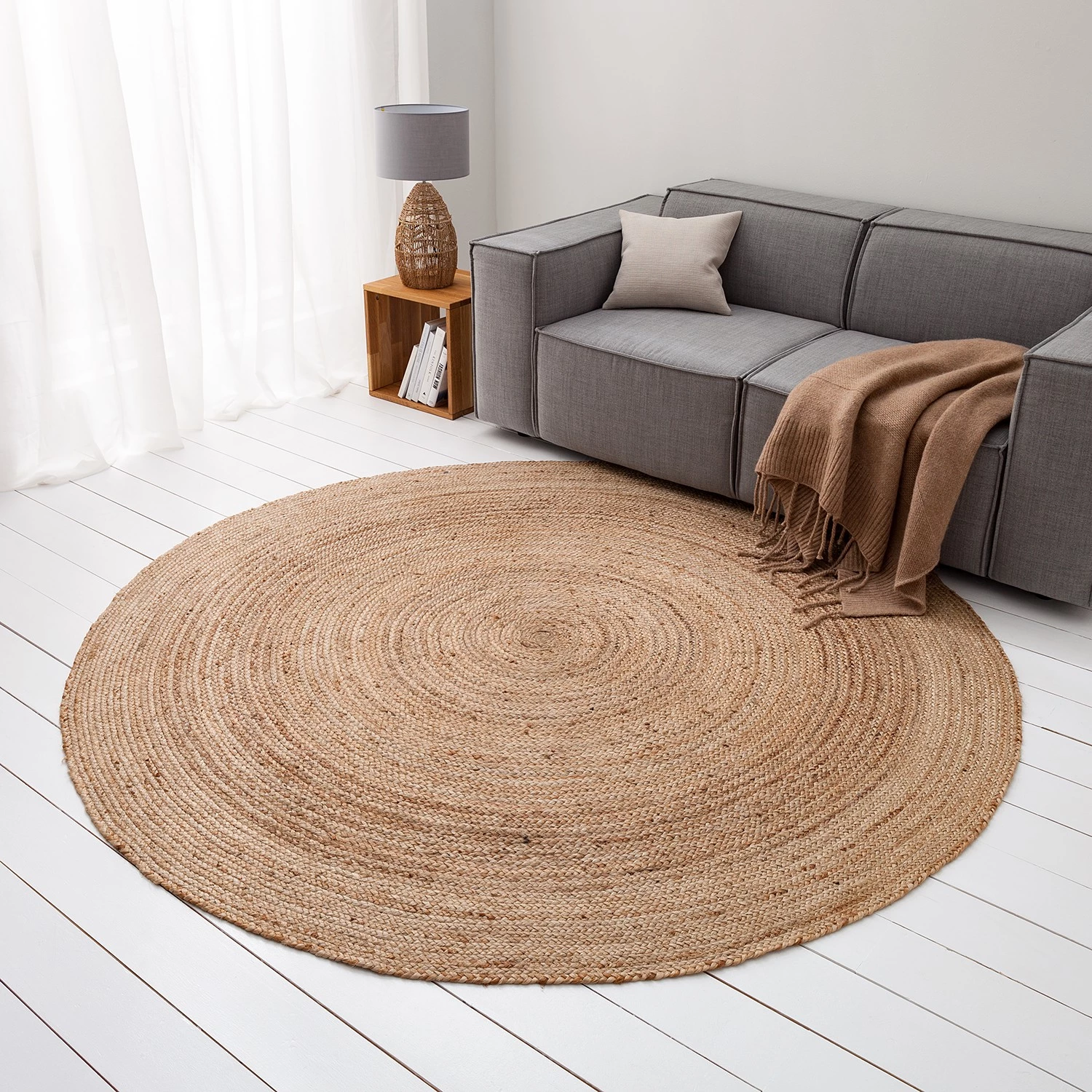 Top Square Tapis en jute Magna - Diamètre : 200 cm 5 Top Square Tapis en jute Magna - Diamètre : 200 cm – Image 3