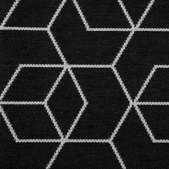 Top Square Tapis de couloir Minden - Fibres synthétiques - Noir / Blanc - Noir / Blanc -Tapis Soldes Boutique 1000118268 180709 14204003 GALLERYIMAGES P000000001000118268