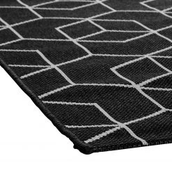 Top Square Tapis de couloir Minden - Fibres synthétiques - Noir / Blanc - Noir / Blanc -Tapis Soldes Boutique 1000118268 180709 14204004 GALLERYIMAGES P000000001000118268