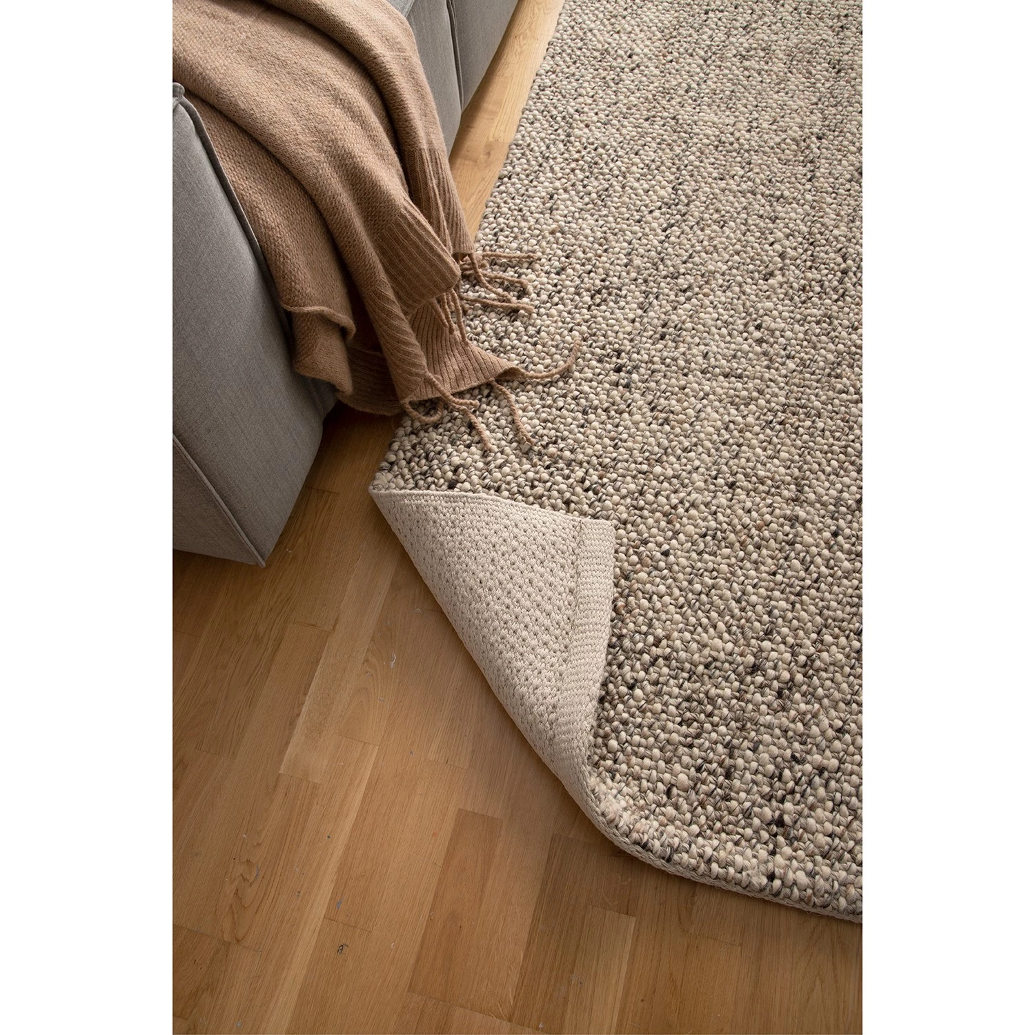 Top Square Tapis de laine Savona - Laine - Beige / Gris 10 Top Square Tapis de laine Savona - Laine - Beige / Gris – Image 8