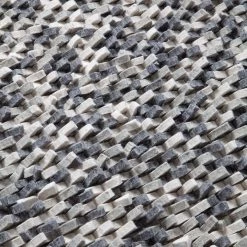 Top Square Tapis en feutre Galena - Feutre - Gris / Blanc -Tapis Soldes Boutique 1000118873 200908 10381100003 DETAILS P000000001000118873