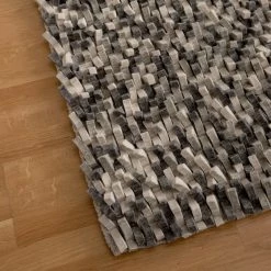 Top Square Tapis en feutre Galena - Feutre - Gris / Blanc -Tapis Soldes Boutique 1000118873 200929 17323500007 MOOD DETAILS P000000001000118873 mood