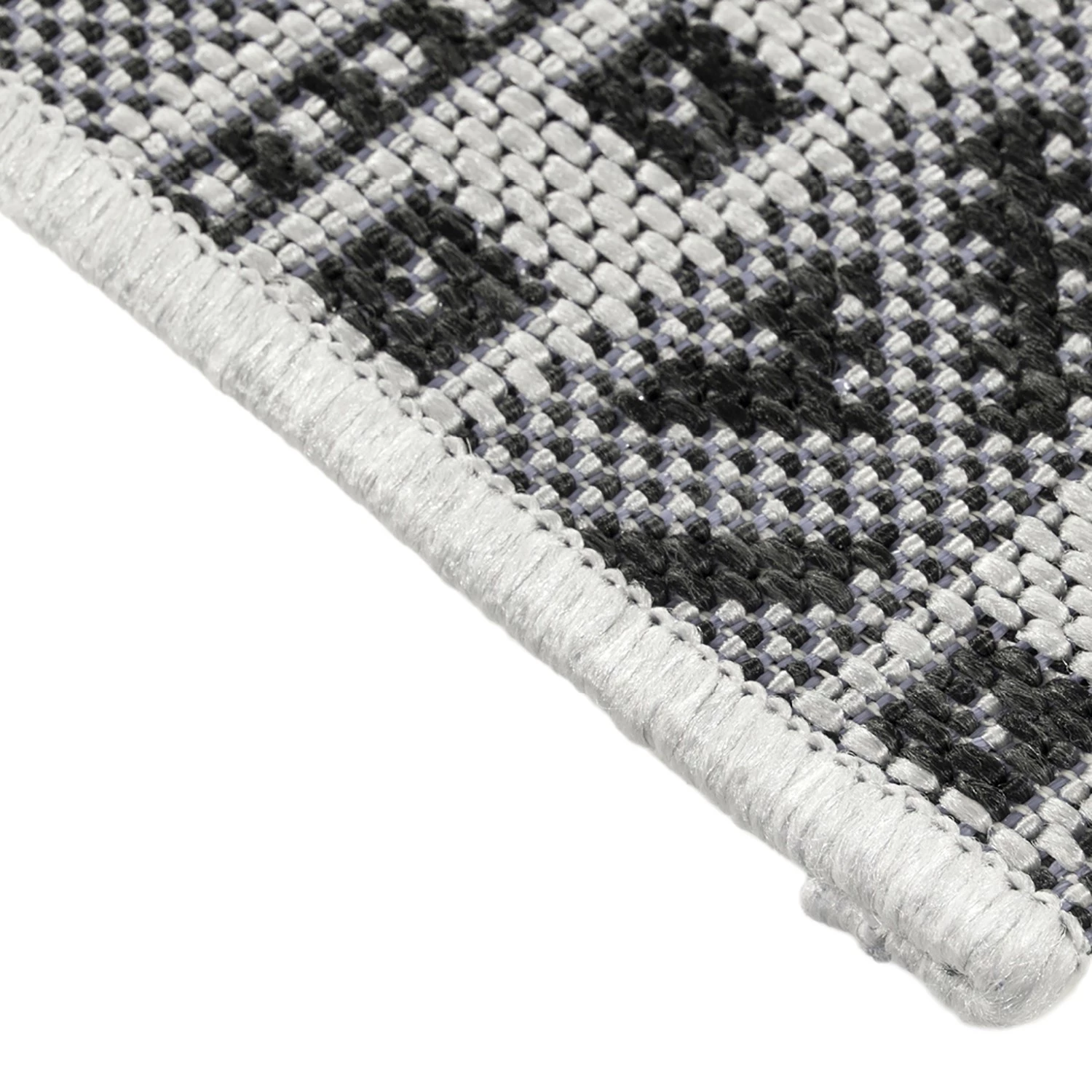 Andiamo Tapis à poils courts Saint Jordi - Fibres synthétiques - Gris / Noir 6 Andiamo Tapis à poils courts Saint Jordi - Fibres synthétiques - Gris / Noir – Image 4