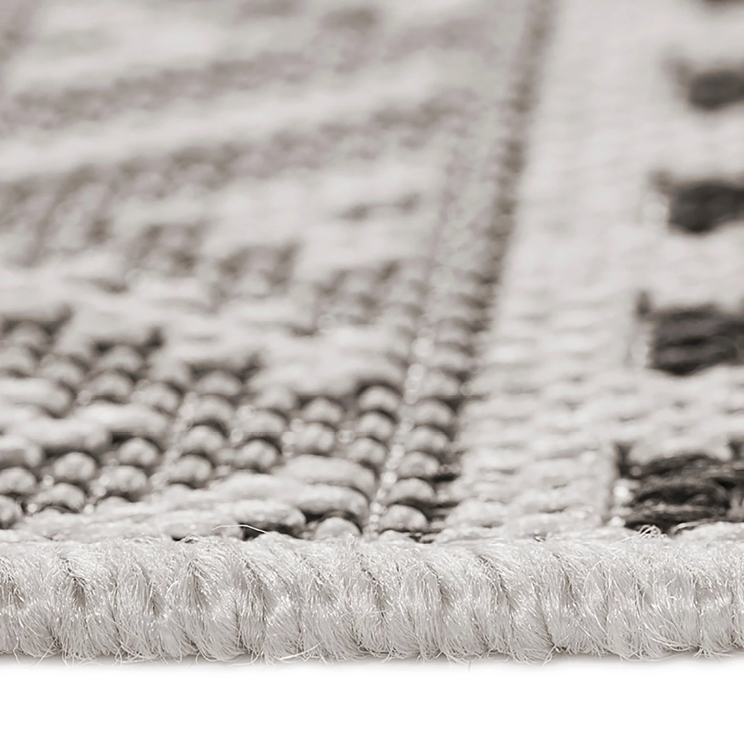 Andiamo Tapis à poils courts Saint Jordi - Fibres synthétiques - Gris / Noir 7 Andiamo Tapis à poils courts Saint Jordi - Fibres synthétiques - Gris / Noir – Image 5