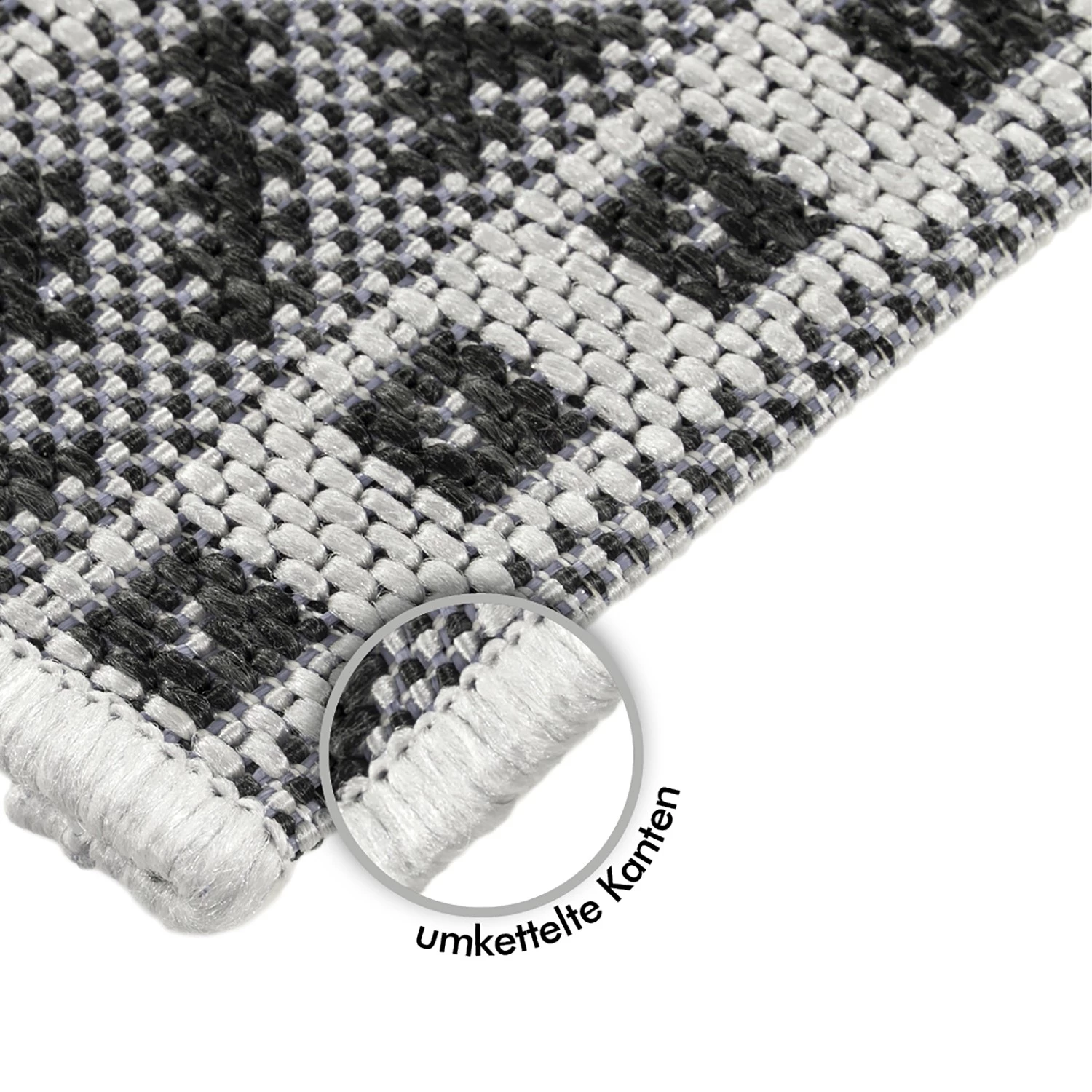 Andiamo Tapis à poils courts Saint Jordi - Fibres synthétiques - Gris / Noir 13 Andiamo Tapis à poils courts Saint Jordi - Fibres synthétiques - Gris / Noir – Image 11
