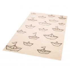 Zala Living Tapis enfant Paper Boat Sammy - Fibres synthétiques - Blanc crème / Marron -Tapis Soldes Boutique 1000126989 190709 06120100023 DETAILS P000000001000126989