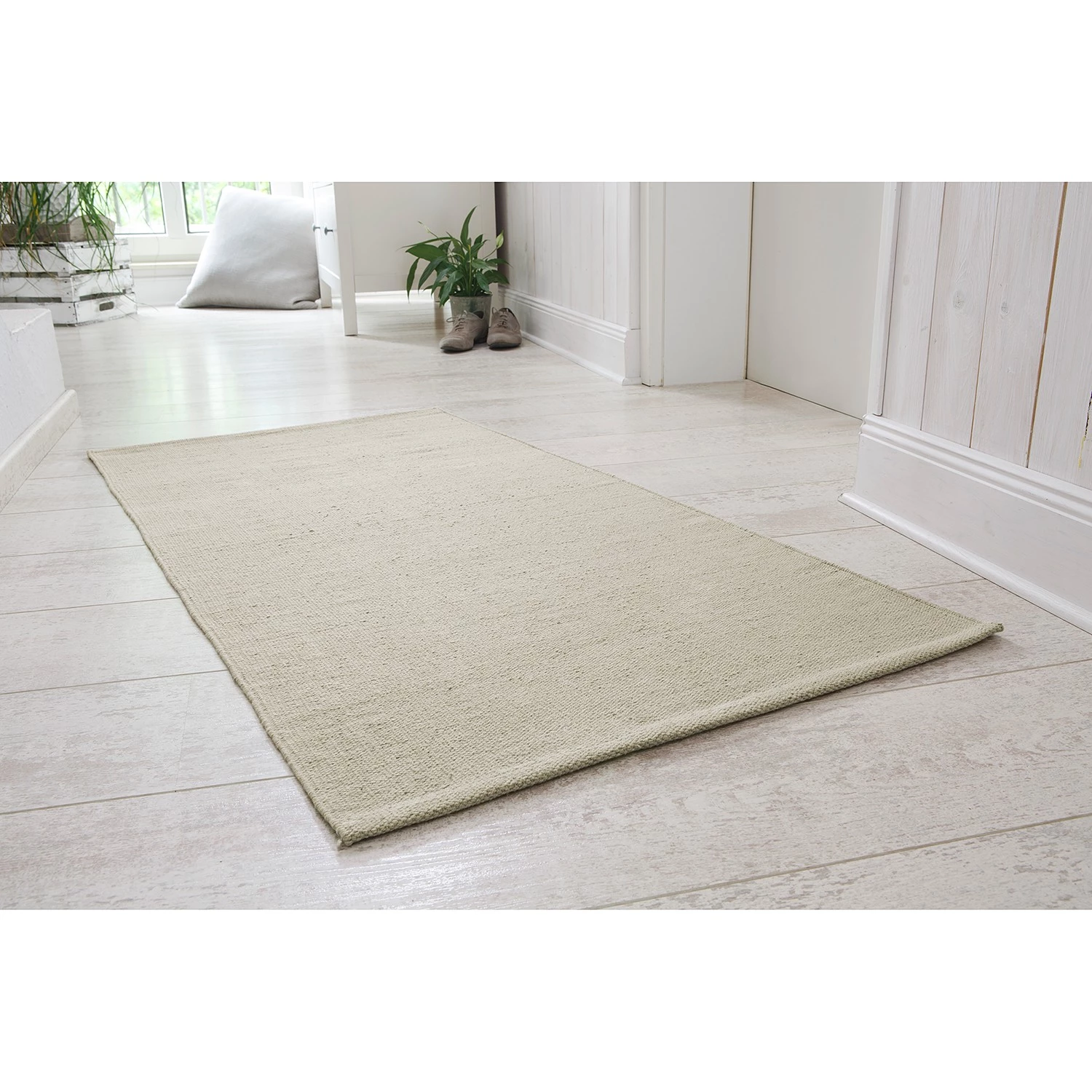 Andiamo Tapis Milo Uni - Coton - Gris lumineux - 100 x 150 cm 4 Andiamo Tapis Milo Uni - Coton - Gris lumineux - 100 x 150 cm – Image 2