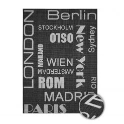 Andiamo Tapis intérieur / extérieur New Orleans - Fibres synthétiques - Anthracite / Beige -Tapis Soldes Boutique 1000142769 220203 15210800500 SKETCH DETAILS P000000001000142769 sketch