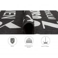 Andiamo Tapis intérieur / extérieur New Orleans - Fibres synthétiques - Anthracite / Beige -Tapis Soldes Boutique 1000142769 220301 040 DETAILS P000000001000142769