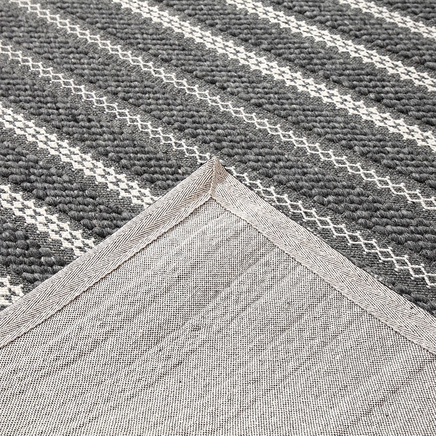 Top Square Tapis Darlington - Tissu mélangé - Gris / Beige - 200 x 290 cm 5 Top Square Tapis Darlington - Tissu mélangé - Gris / Beige - 200 x 290 cm – Image 3