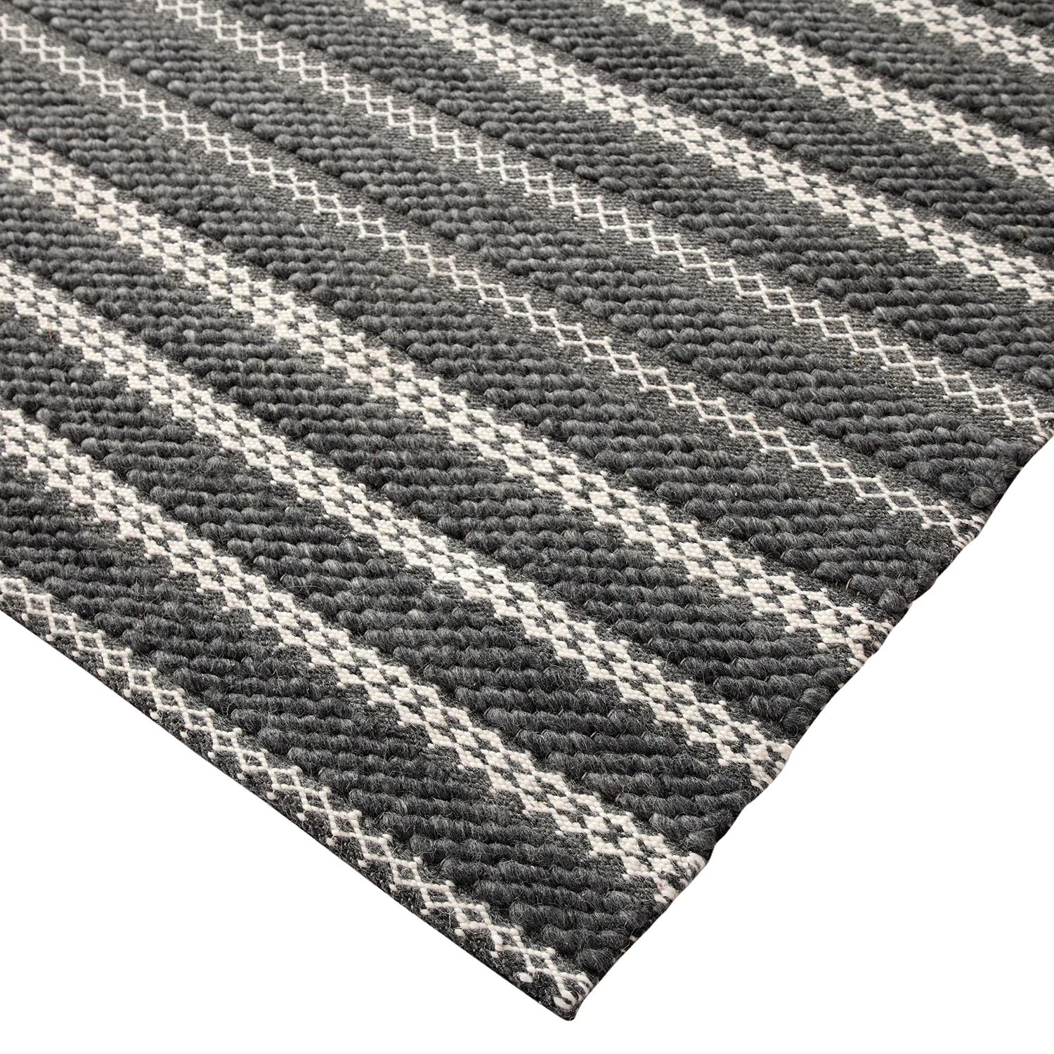 Top Square Tapis Darlington - Tissu mélangé - Gris / Beige - 200 x 290 cm 6 Top Square Tapis Darlington - Tissu mélangé - Gris / Beige - 200 x 290 cm – Image 4