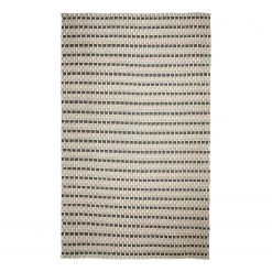 Top Square Tapis Rondonia - Tissu mélangé - Beige / Gris - 140 x 200 cm