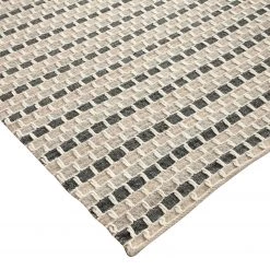 Top Square Tapis Rondonia - Tissu mélangé - Beige / Gris - 140 x 200 cm -Tapis Soldes Boutique 1000143337 190502 06182200052 GALLERYIMAGES P000000001000143337