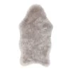 Top Square Tapis en fausse fourrure Mia II - Fibres synthétiques - Gris clair