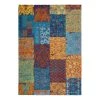Kayoom Tapis Symphony - Tissu - Orange / Bleu Gris - 120 x 170 cm -Tapis Soldes Boutique 1000145383 181121 10350724 IMAGE P000000001000145383