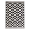 Kayoom Tapis Now - Fibres synthétiques - Blanc / Noir - 120 x 170 cm