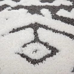 Kayoom Tapis épais Agadir I - Fibres synthétiques - Blanc / Noir - 160 x 230 cm -Tapis Soldes Boutique 1000145459 181121 103552249 GALLERYIMAGES P000000001000145459