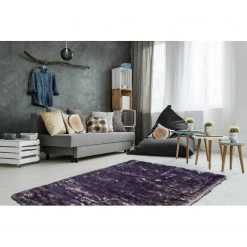 Kayoom Tapis épais Crown - Fibres synthétiques - Violet / Crème - 120 x 170 cm -Tapis Soldes Boutique 1000145463 181121 103553260 MOOD GALLERYIMAGES P000000001000145463 mood