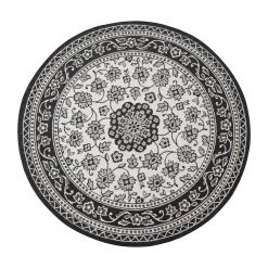 Top Square Tapis intérieur / extérieur Essinza II - Fibres synthétiques - Noir