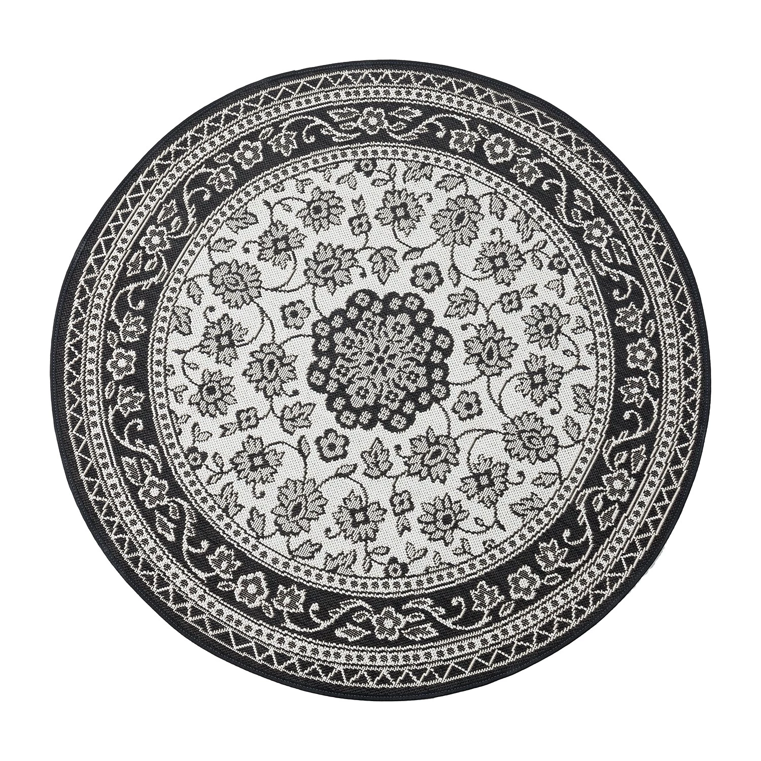 Top Square Tapis intérieur / extérieur Essinza II - Fibres synthétiques - Noir 3 Top Square Tapis intérieur / extérieur Essinza II - Fibres synthétiques - Noir