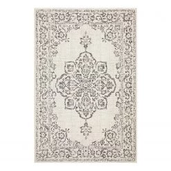Top Square Tapis intérieur / extérieur Prisma V - Fibres synthétiques - Noir - 160 x 230 cm