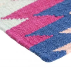 Accessorize Tapis en laine Aurel - Tissu - Bleu / Rose vif -Tapis Soldes Boutique 1000147845 181219 11173500085 GALLERYIMAGES P000000001000147845