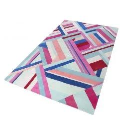 Accessorize Tapis en laine Linear - Tissu - Bleu layette / Saumon -Tapis Soldes Boutique 1000147851 181219 11174000121 GALLERYIMAGES P000000001000147851