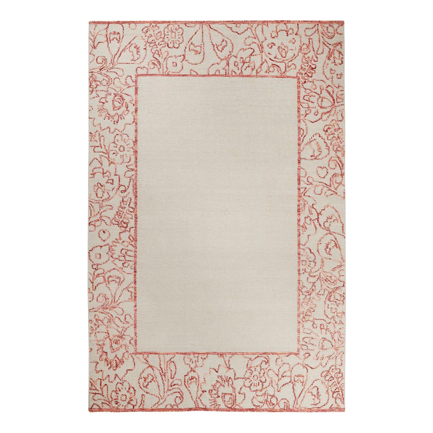 Esprit Home Tapis en laine Kayla Kelim Border - Saumon 3 Esprit Home Tapis en laine Kayla Kelim Border - Saumon