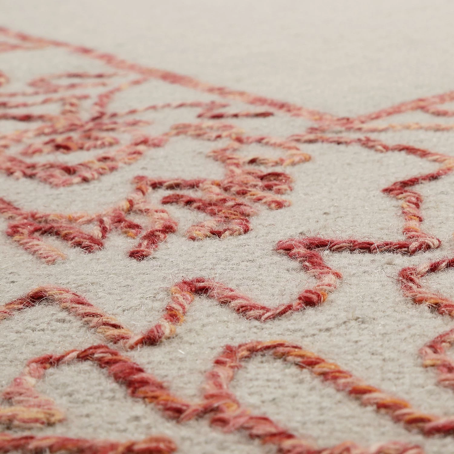 Esprit Home Tapis en laine Kayla Kelim Border - Saumon 5 Esprit Home Tapis en laine Kayla Kelim Border - Saumon – Image 3