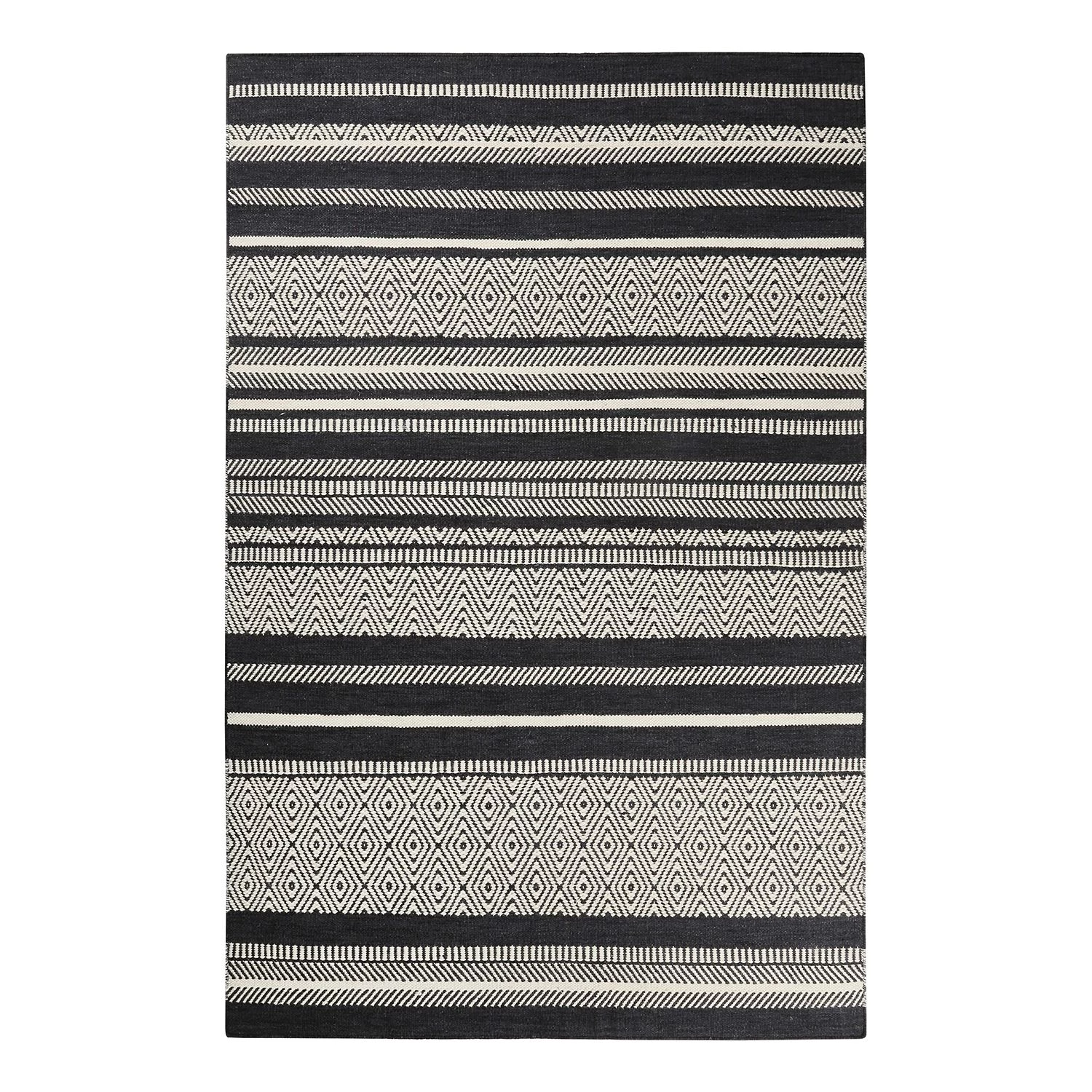 Esprit Home Tapis en laine Hudson Kelim - Noir 3 Esprit Home Tapis en laine Hudson Kelim - Noir