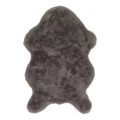 Schöner Wohnen Kollektion Tapis en peau Tender Shape - Tissu mélangé - Tourbe