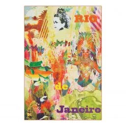 Arte Espina Tapis Flash Rio - Fibres synthétiques - Multicolore - 80 x 150 cm