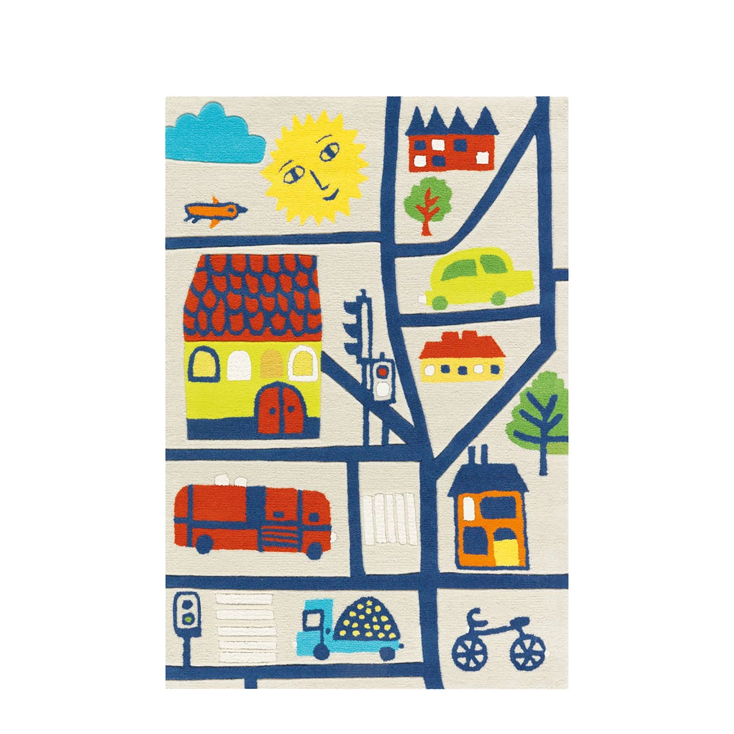 Arte Espina Tapis enfant Glowy City - Fibres synthétiques - Multicolore 3 Arte Espina Tapis enfant Glowy City - Fibres synthétiques - Multicolore