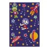 Arte Espina Tapis enfant Glowy Space - Fibres synthétiques - Violet / Multicolore