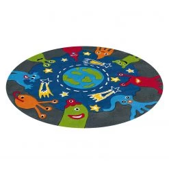 Arte Espina Tapis enfant Glowy Monster - Fibres synthétiques - Multicolore -Tapis Soldes Boutique 1000158362 190214 06194500163 GALLERYIMAGES P000000001000158362