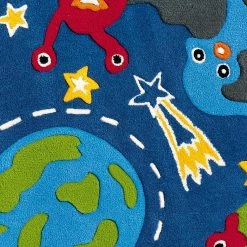 Arte Espina Tapis enfant Glowy Monster - Fibres synthétiques - Multicolore -Tapis Soldes Boutique 1000158362 190214 06194600165 GALLERYIMAGES P000000001000158362