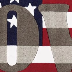 Arte Espina Tapis enfant Joy USA - Fibres synthétiques - Rouge / Bleu -Tapis Soldes Boutique 1000158371 190214 06194600203 GALLERYIMAGES P000000001000158371