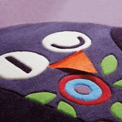 Arte Espina Tapis enfant Joy Owl I - Fibres synthétiques - Violet / Multicolore -Tapis Soldes Boutique 1000158374 190214 06194700217 GALLERYIMAGES P000000001000158374