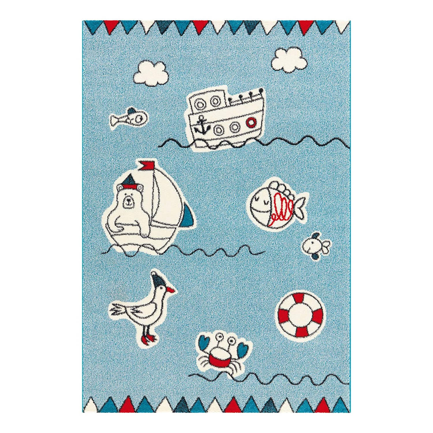 Arte Espina Tapis enfant Move Sea - Fibres synthétiques - Bleu clair - 133 x 190 cm 3 Arte Espina Tapis enfant Move Sea - Fibres synthétiques - Bleu clair - 133 x 190 cm