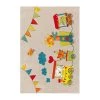 Arte Espina Tapis enfant Move Train - Fibres synthétiques - Beige / Multicolore - 120 x 170 cm -Tapis Soldes Boutique 1000158512 190214 06204200772 IMAGE P000000001000158512