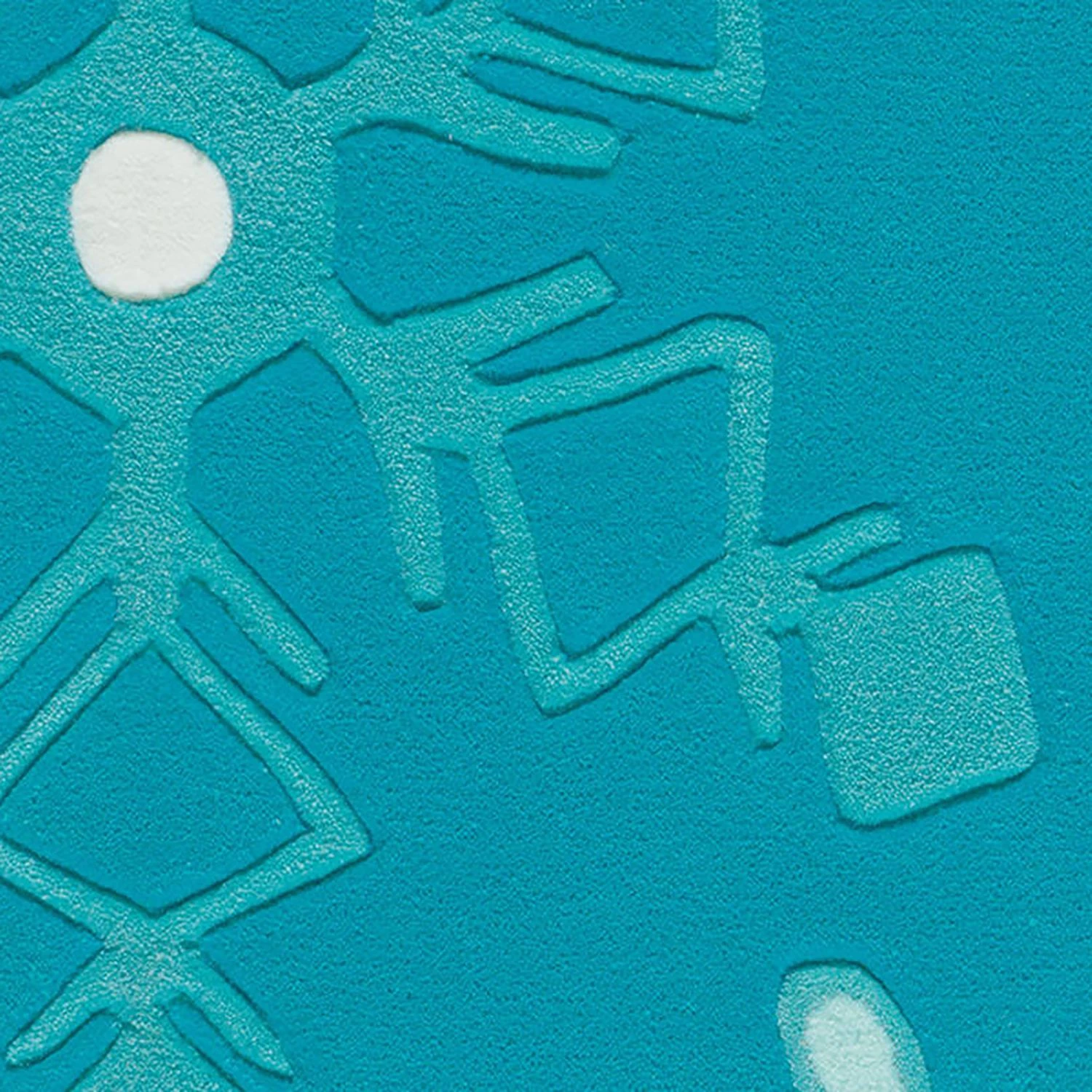 Arte Espina Tapis enfant Joy Mandala II - Fibres synthétiques - Bleu pétrole 6 Arte Espina Tapis enfant Joy Mandala II - Fibres synthétiques - Bleu pétrole – Image 4