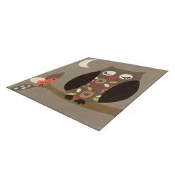 Arte Espina Tapis enfant Joy Owl II - Fibres synthétiques - Taupe / Abricot -Tapis Soldes Boutique 1000158531 190214 06204900852 GALLERYIMAGES P000000001000158531