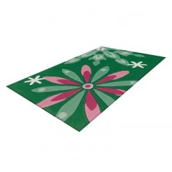 Arte Espina Tapis enfant Joy Spirit II - Fibres synthétiques - Vert foncé / Rose vif -Tapis Soldes Boutique 1000158532 190214 06204900856 GALLERYIMAGES P000000001000158532