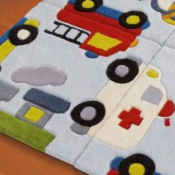 Arte Espina Tapis enfant Joy Cars - Fibres synthétiques - Multicolore -Tapis Soldes Boutique 1000158536 190214 06205000873 GALLERYIMAGES P000000001000158536