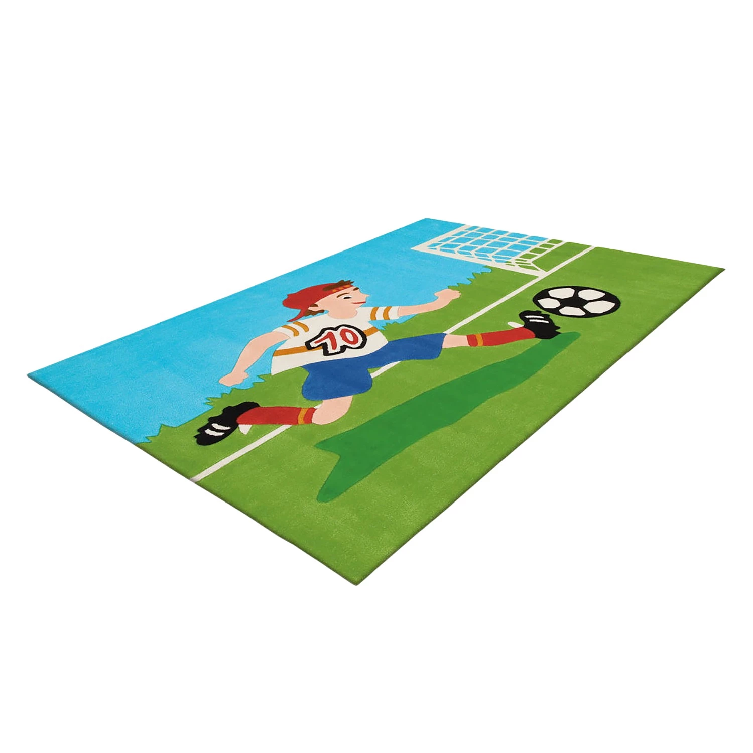 Arte Espina Tapis enfant Joy Soccer - Fibres synthétiques - Multicolore 5 Arte Espina Tapis enfant Joy Soccer - Fibres synthétiques - Multicolore – Image 3