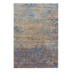 Arte Espina Tapis Blaze II - Tissu mélangé - Bleu / Beige - 155 x 230 cm